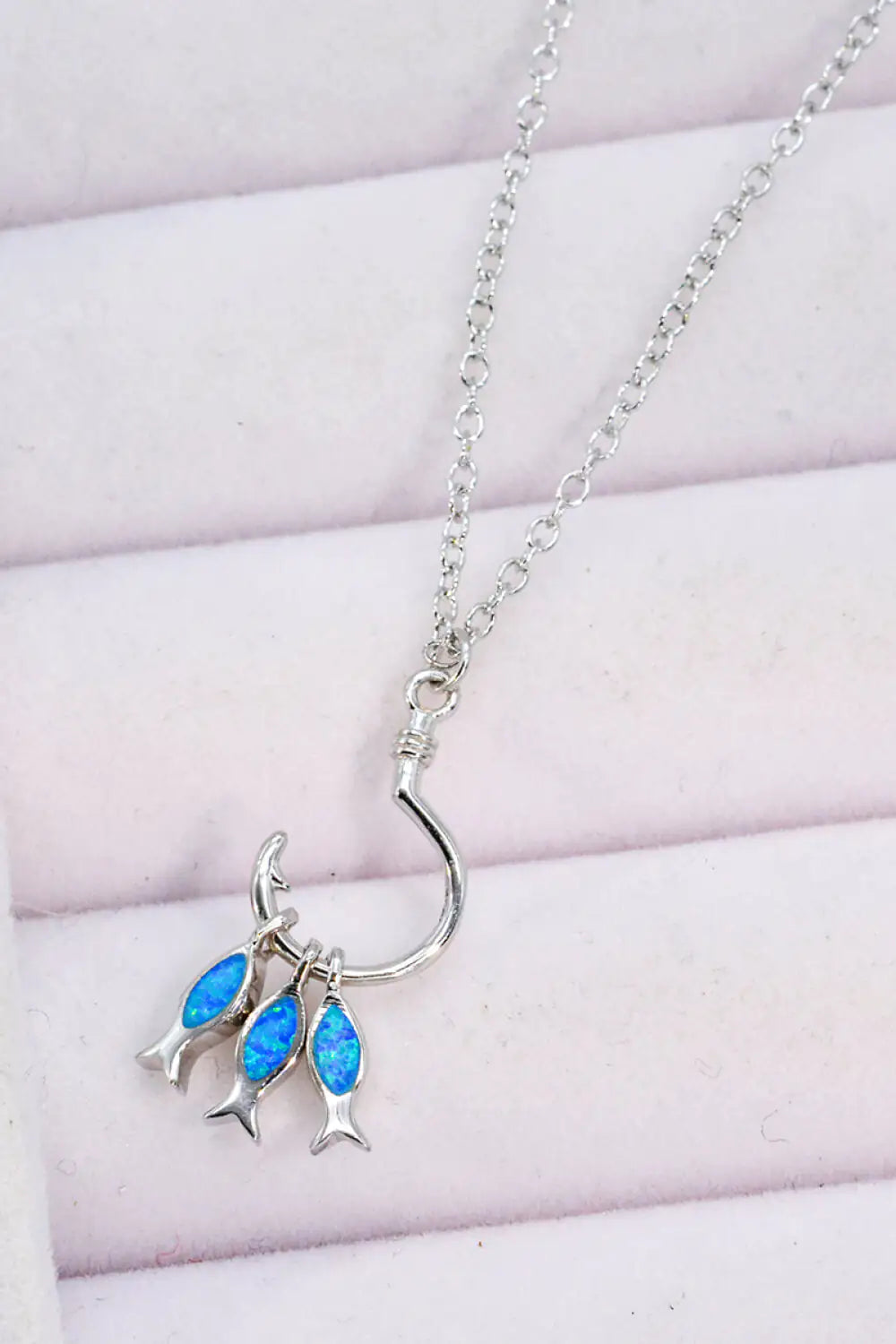 Opal Fish Necklace