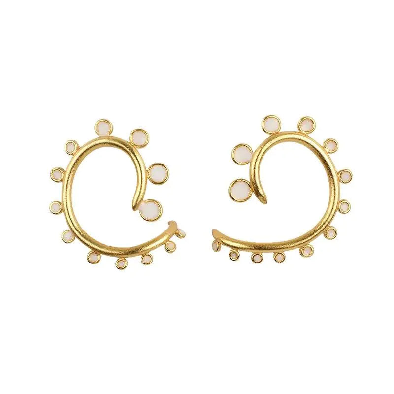 ClaudiaG Snail Drop Earrings