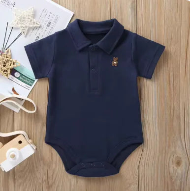 Baby Romper with Bear