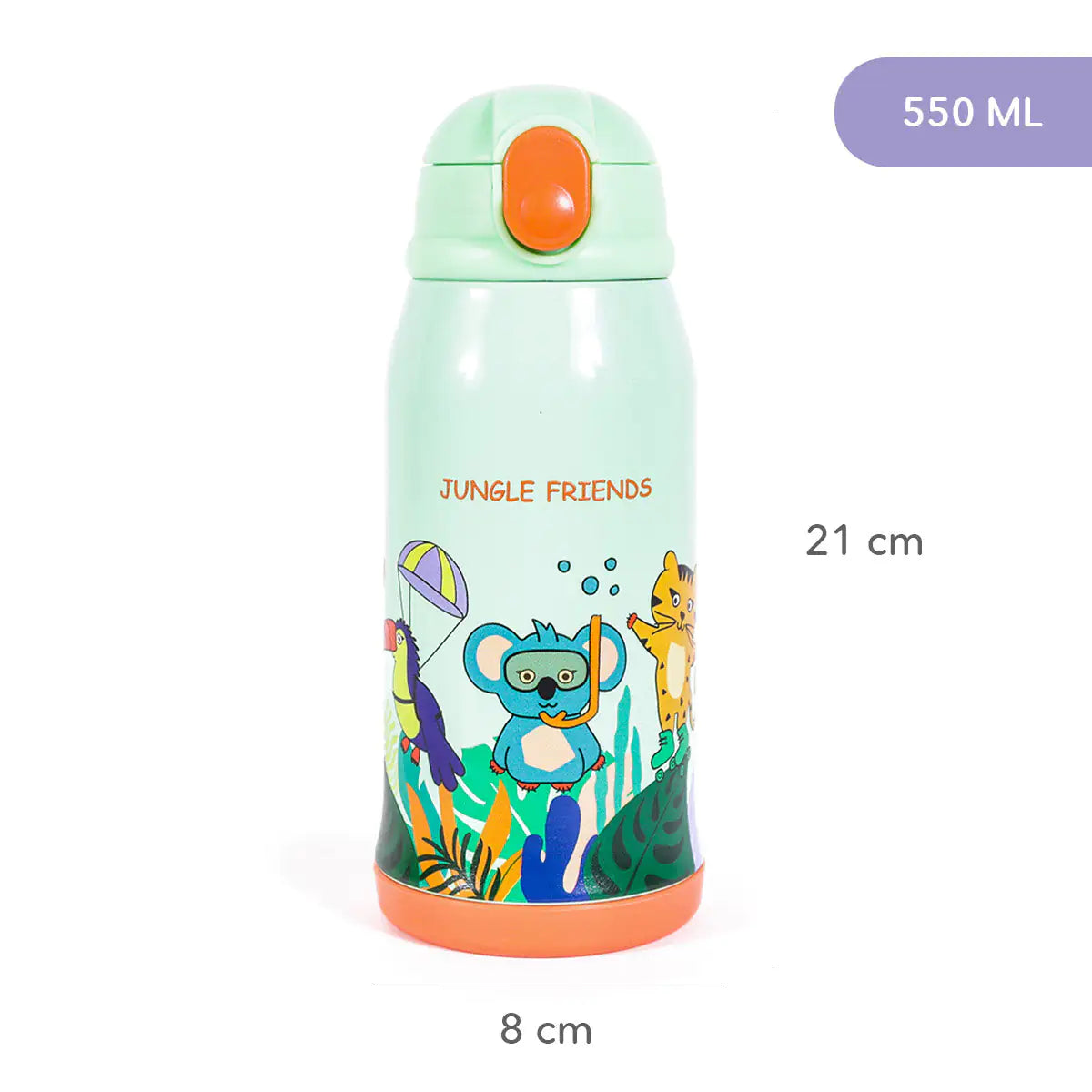 Kids Water Bottle with Bag 550ml / 18.5 oz