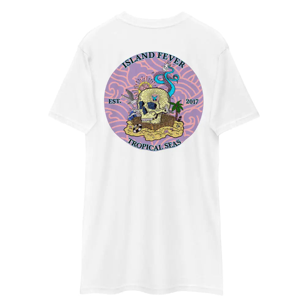 Men's Tropical Island Fever Skull T-shirt