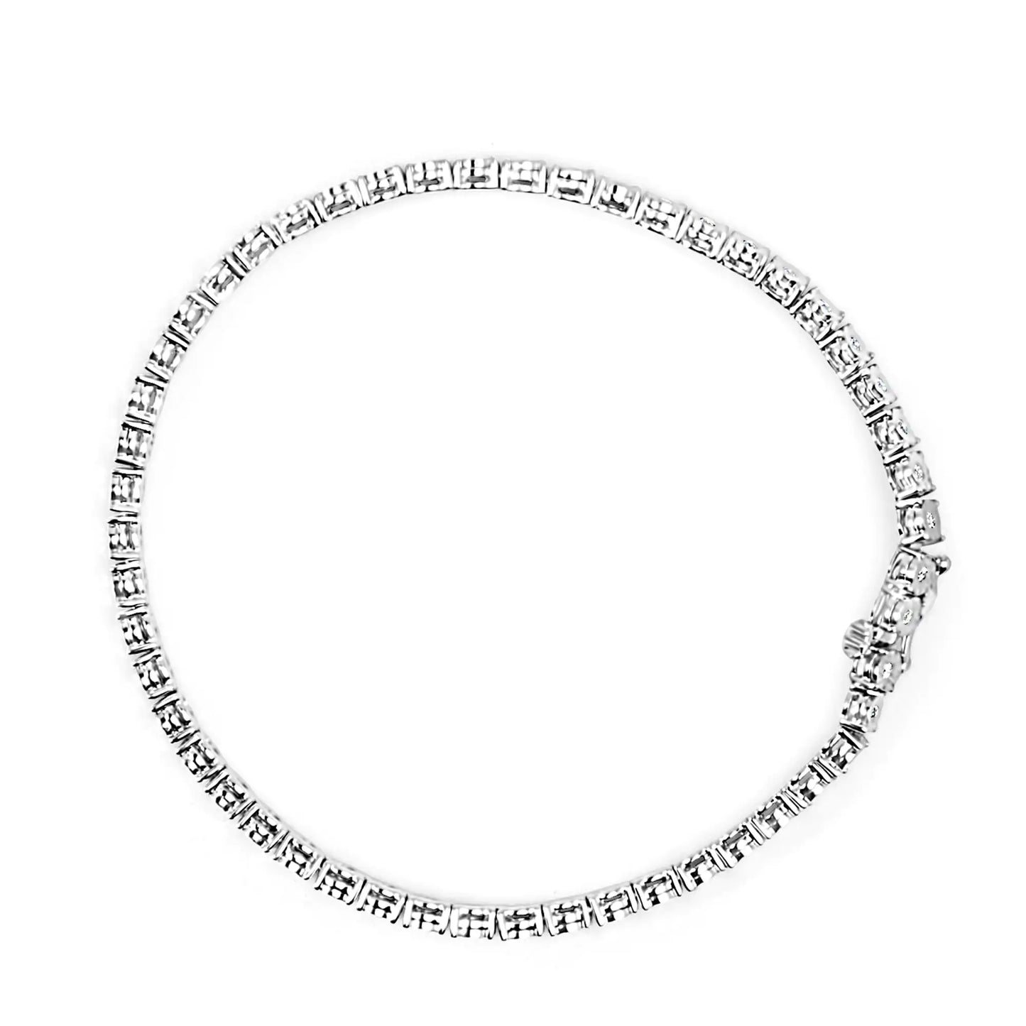 Illusion-Set Miracle Plate Tennis Bracelet