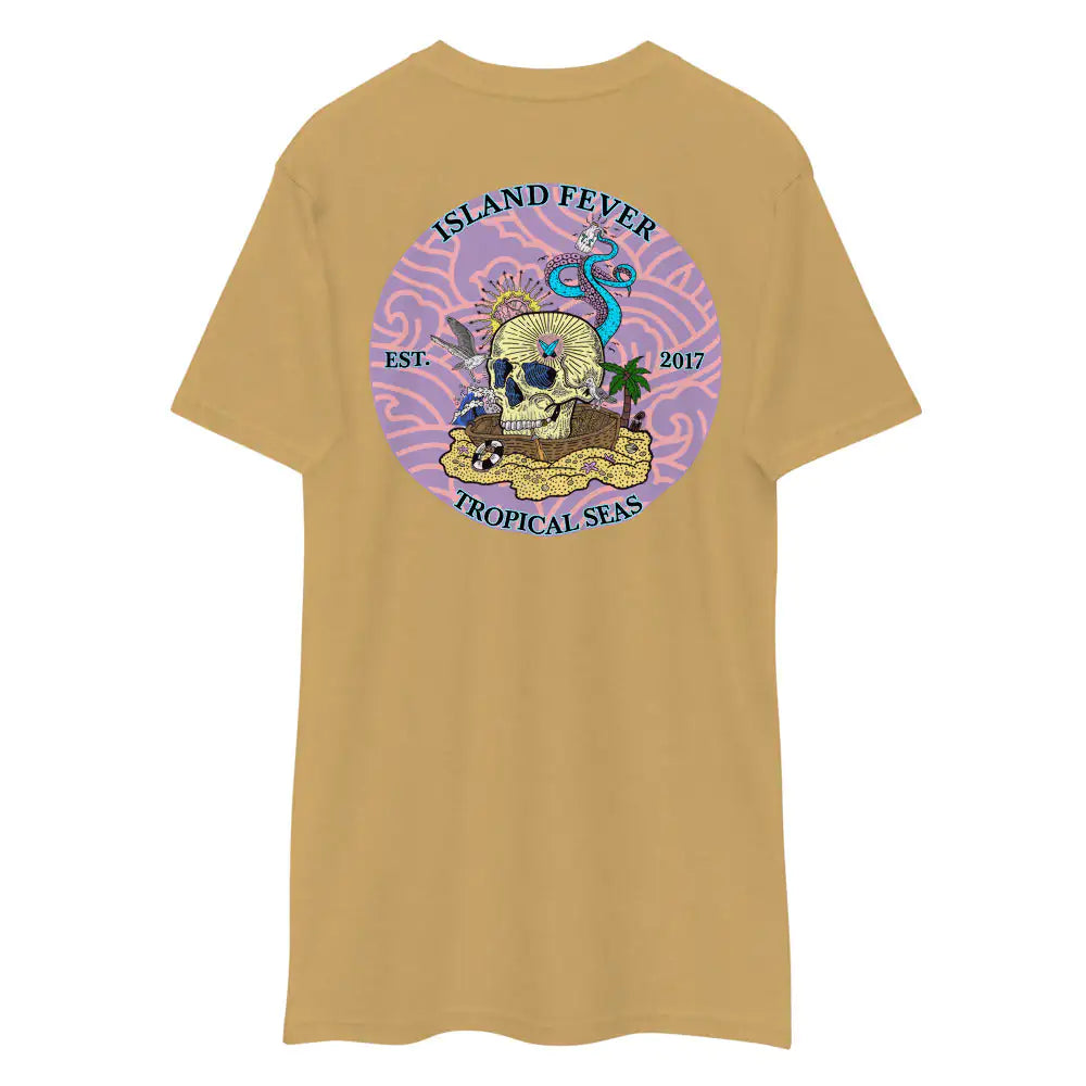 Men's Tropical Island Fever Skull T-shirt