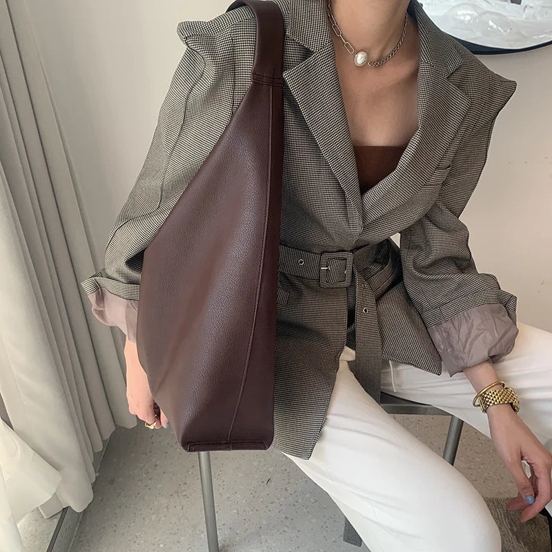 Soft Leather Tote Bag