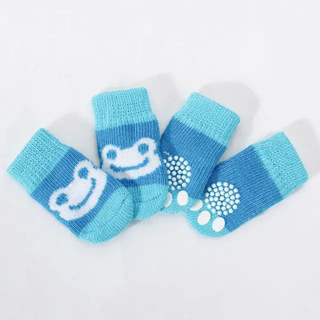 Cute Anti-Slip Dog Socks Set