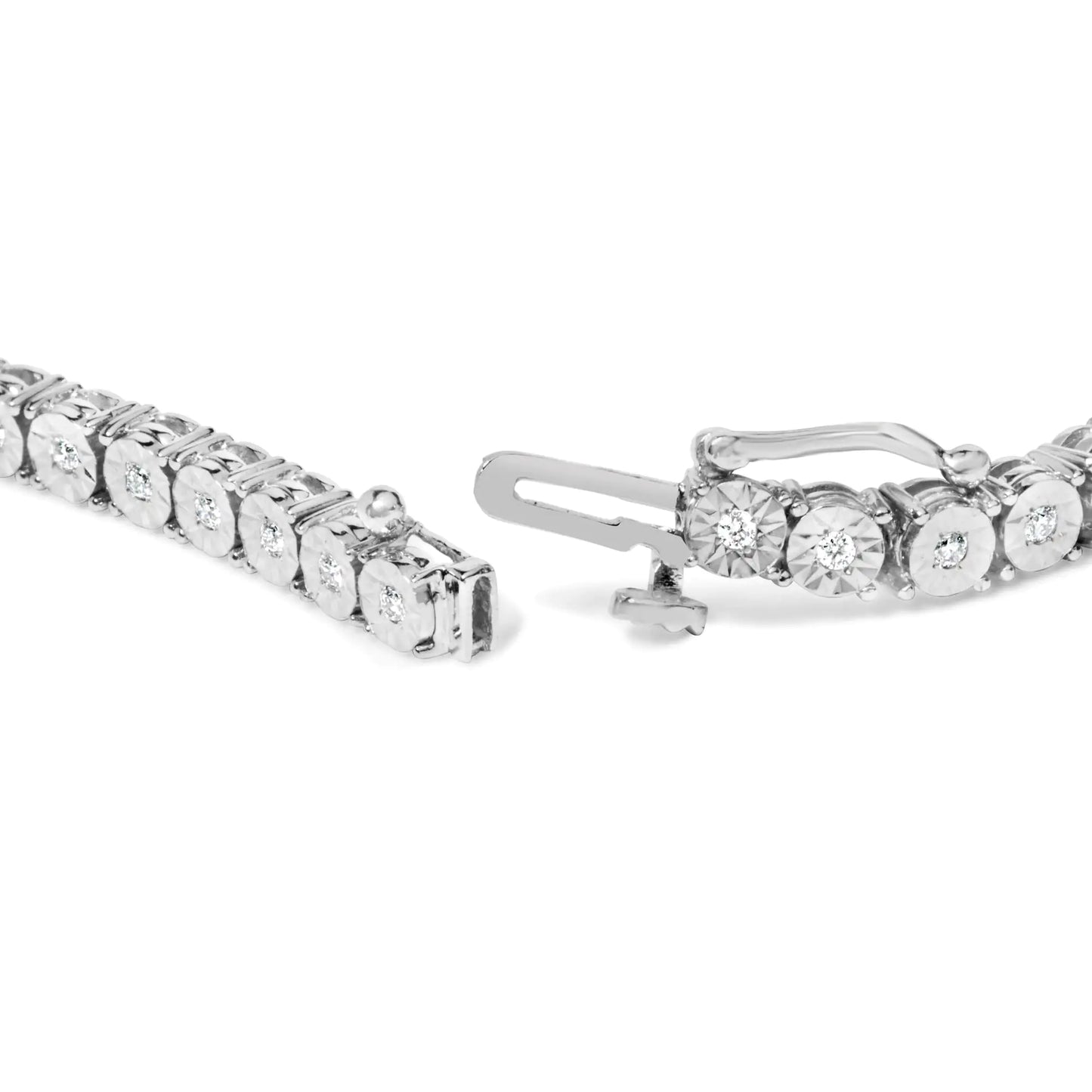 Illusion-Set Miracle Plate Tennis Bracelet