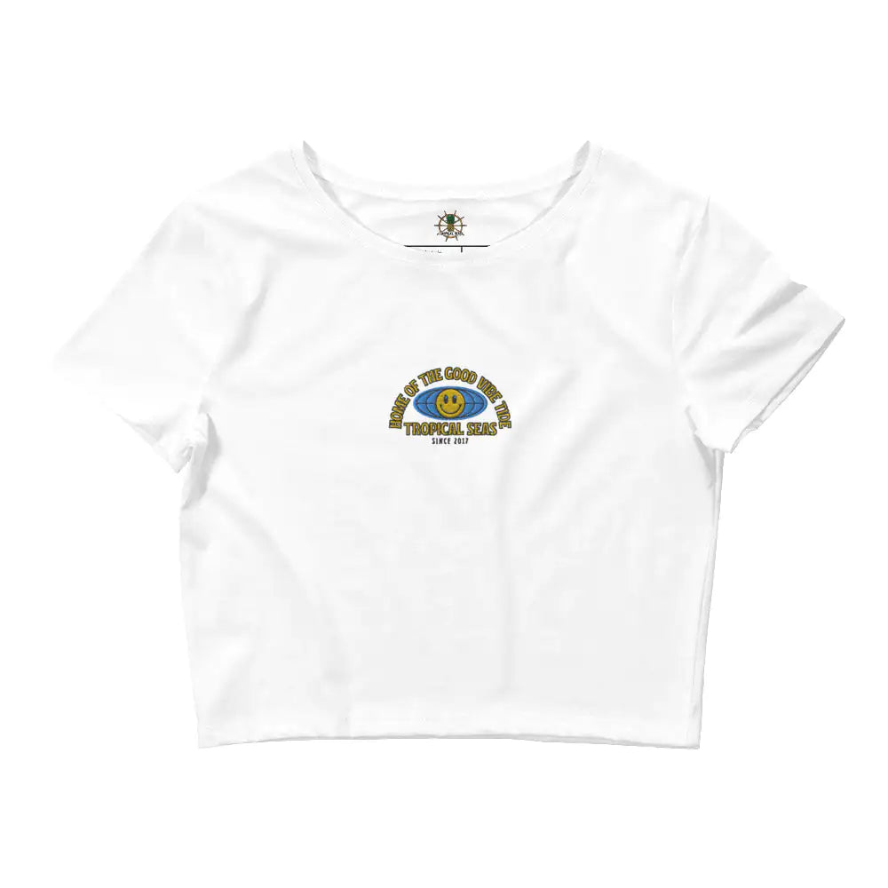 World Wide Good Vibes Crop Tee