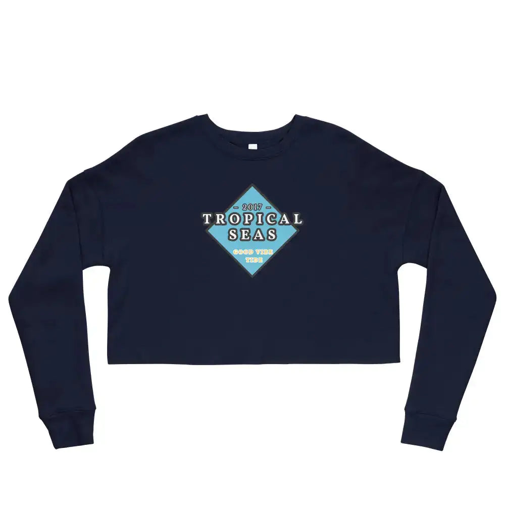 Good Vibe Tide Crop-Top Sweatshirt