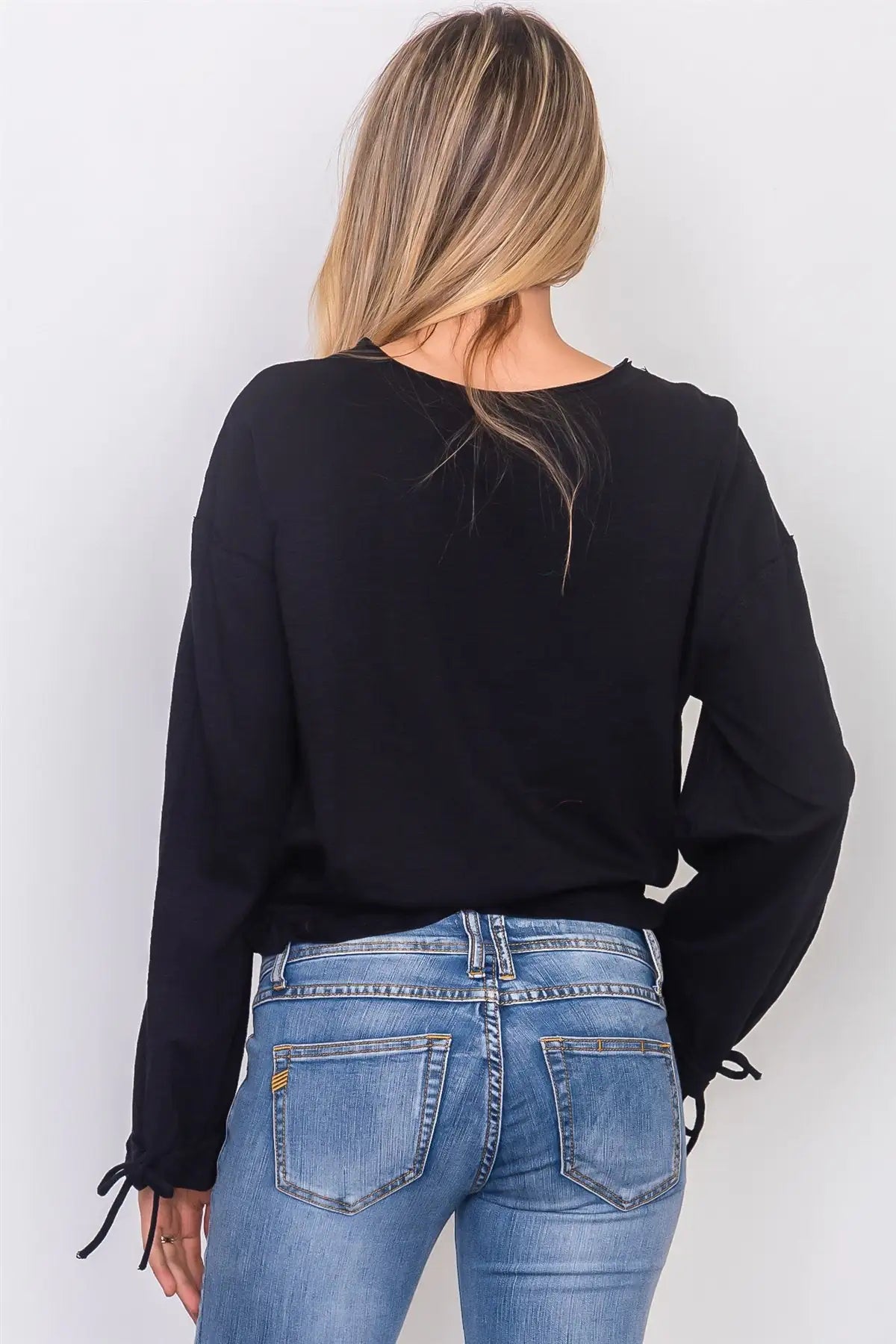 Drawstring Top - Black