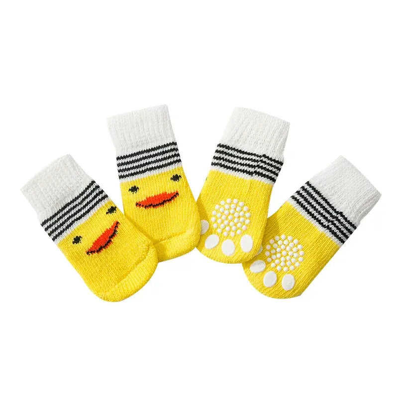 Cute Anti-Slip Dog Socks Set