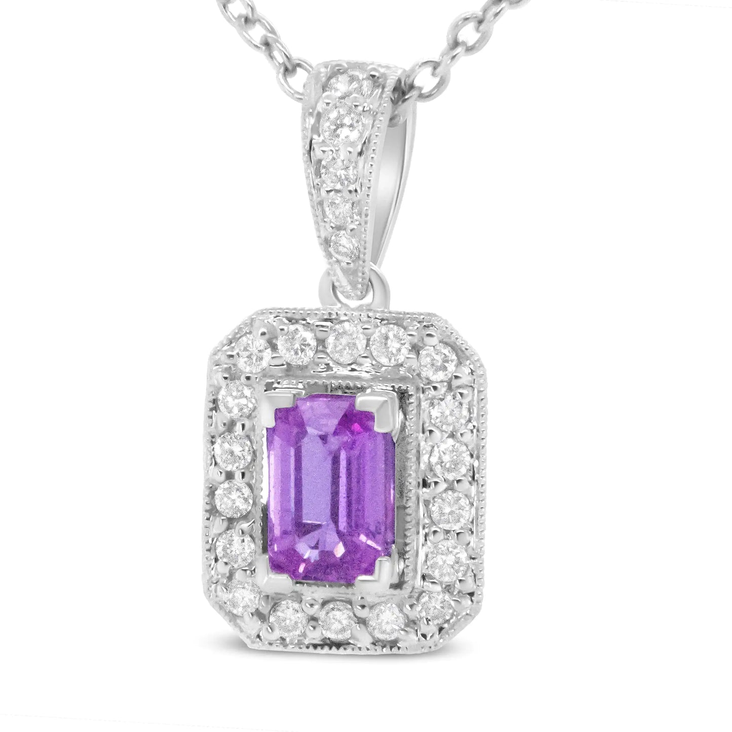 Pink Sapphire Necklace