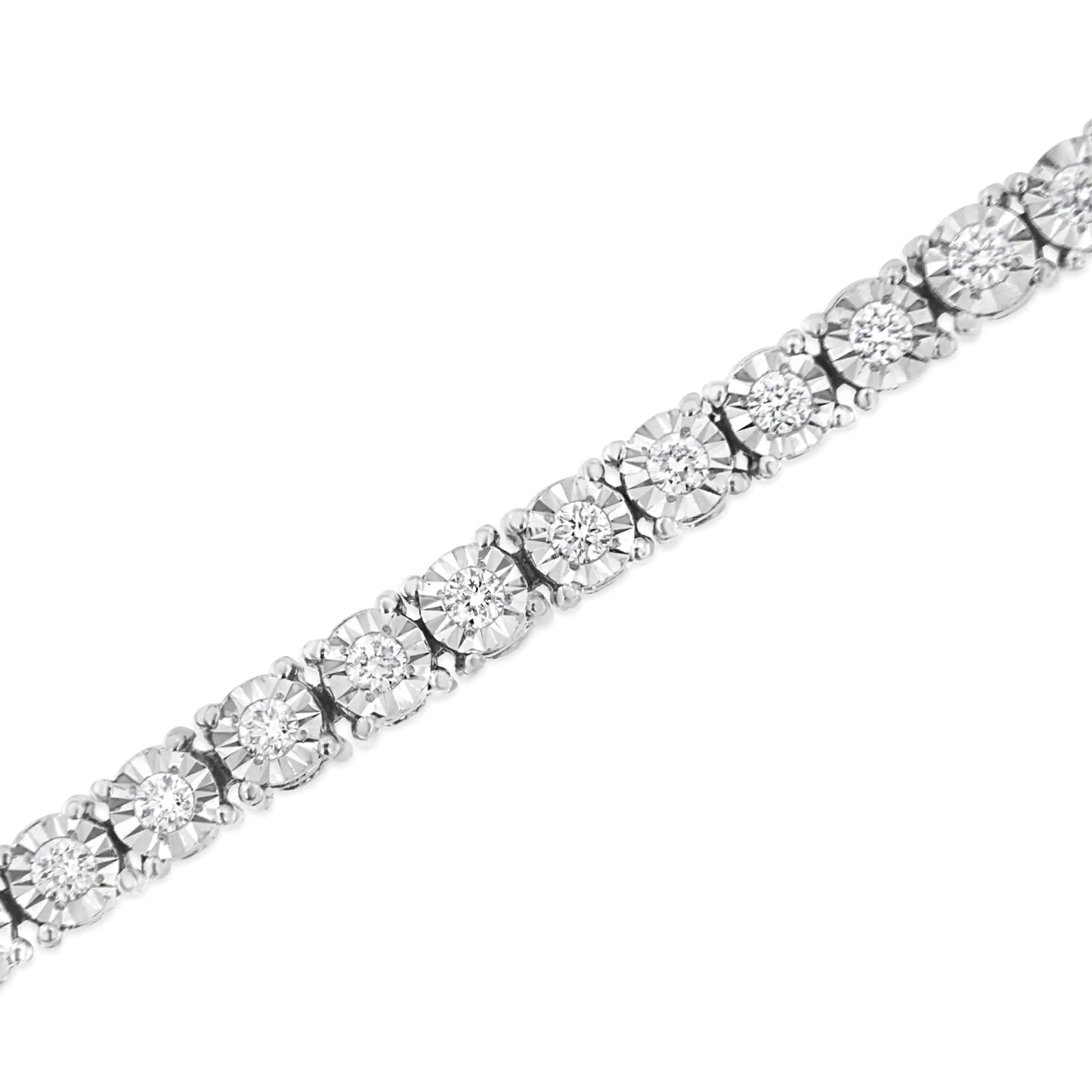 Illusion-Set Miracle Plate Tennis Bracelet