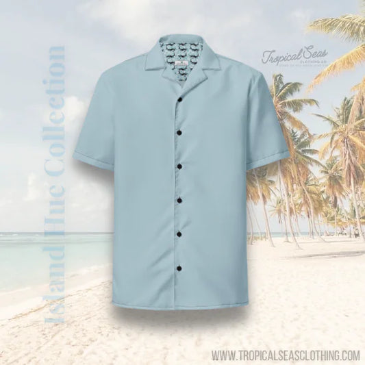 Shark Skin Blue Button Shirt