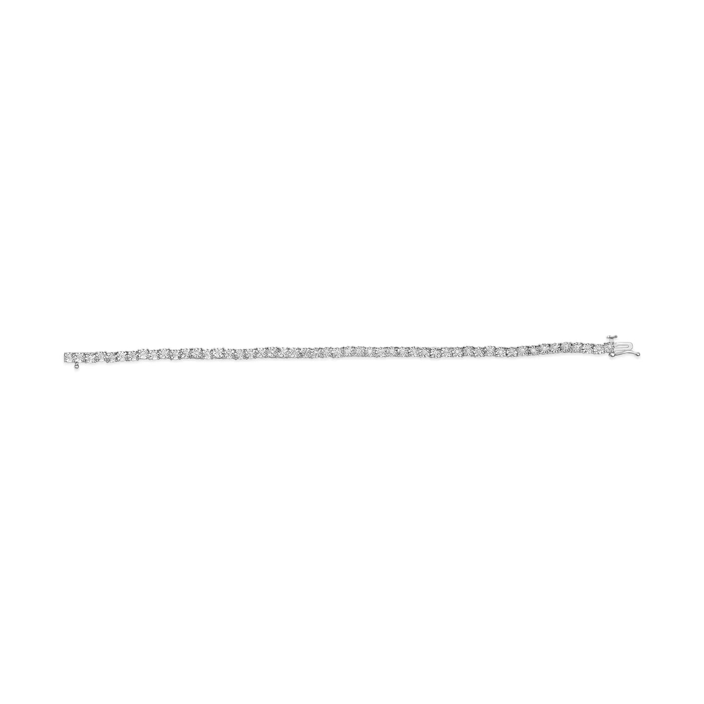 Illusion-Set Miracle Plate Tennis Bracelet