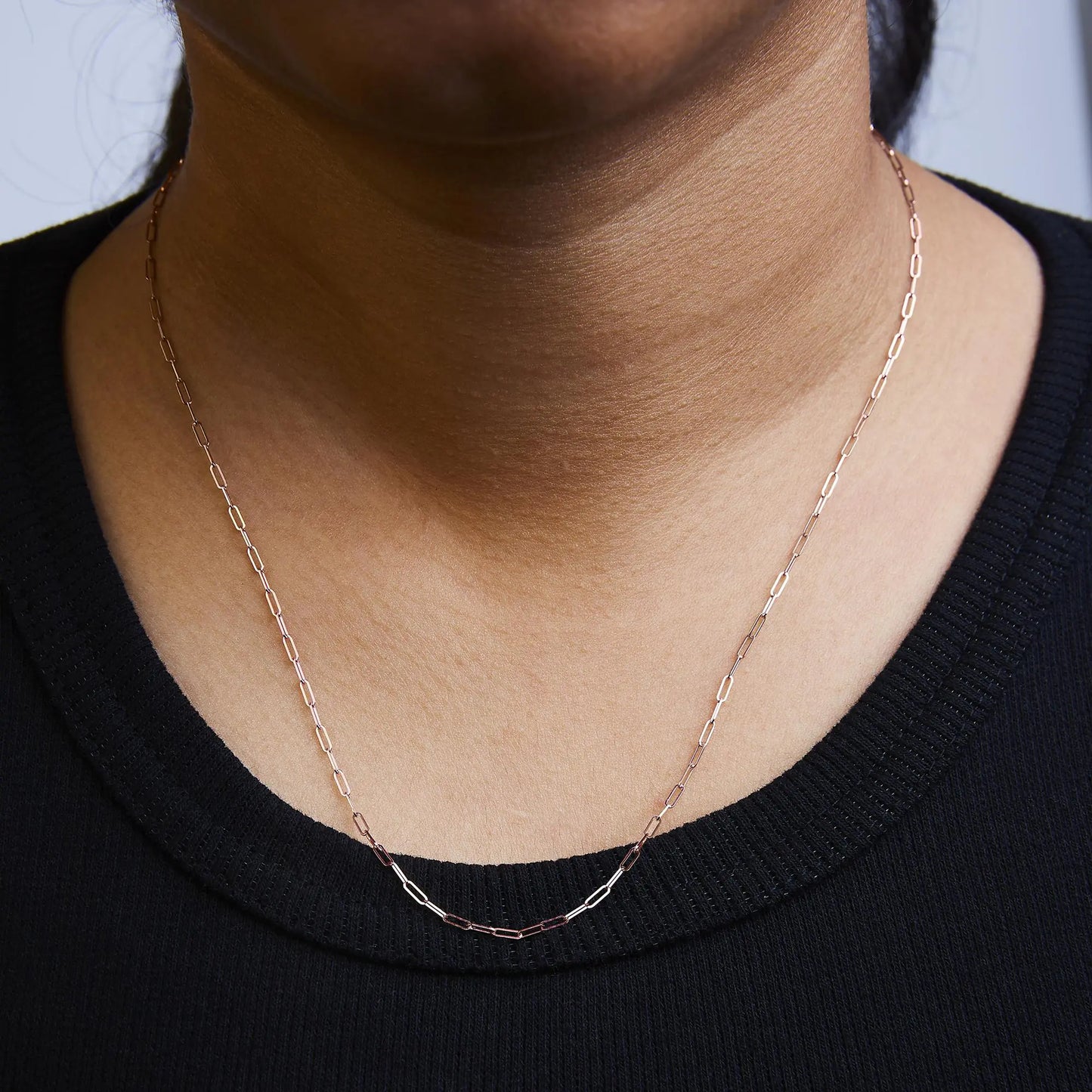 Unisex Paperclip Chain Necklace