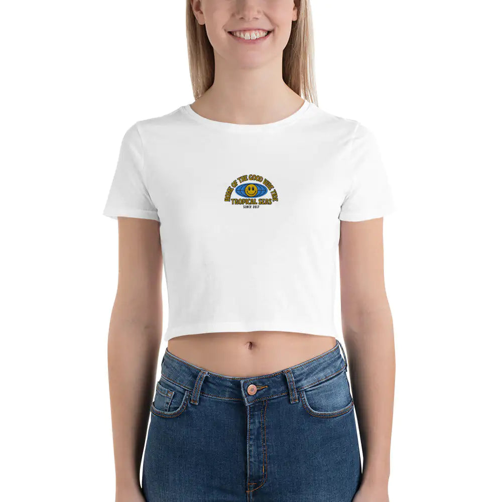 World Wide Good Vibes Crop Tee