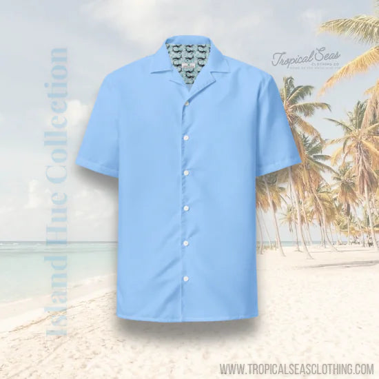 Island Sky Blue Button Shirt