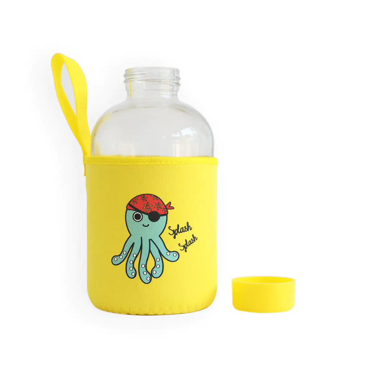 Sailor Octopus Kids Glass Water Bottles  20 oz, 600 ml