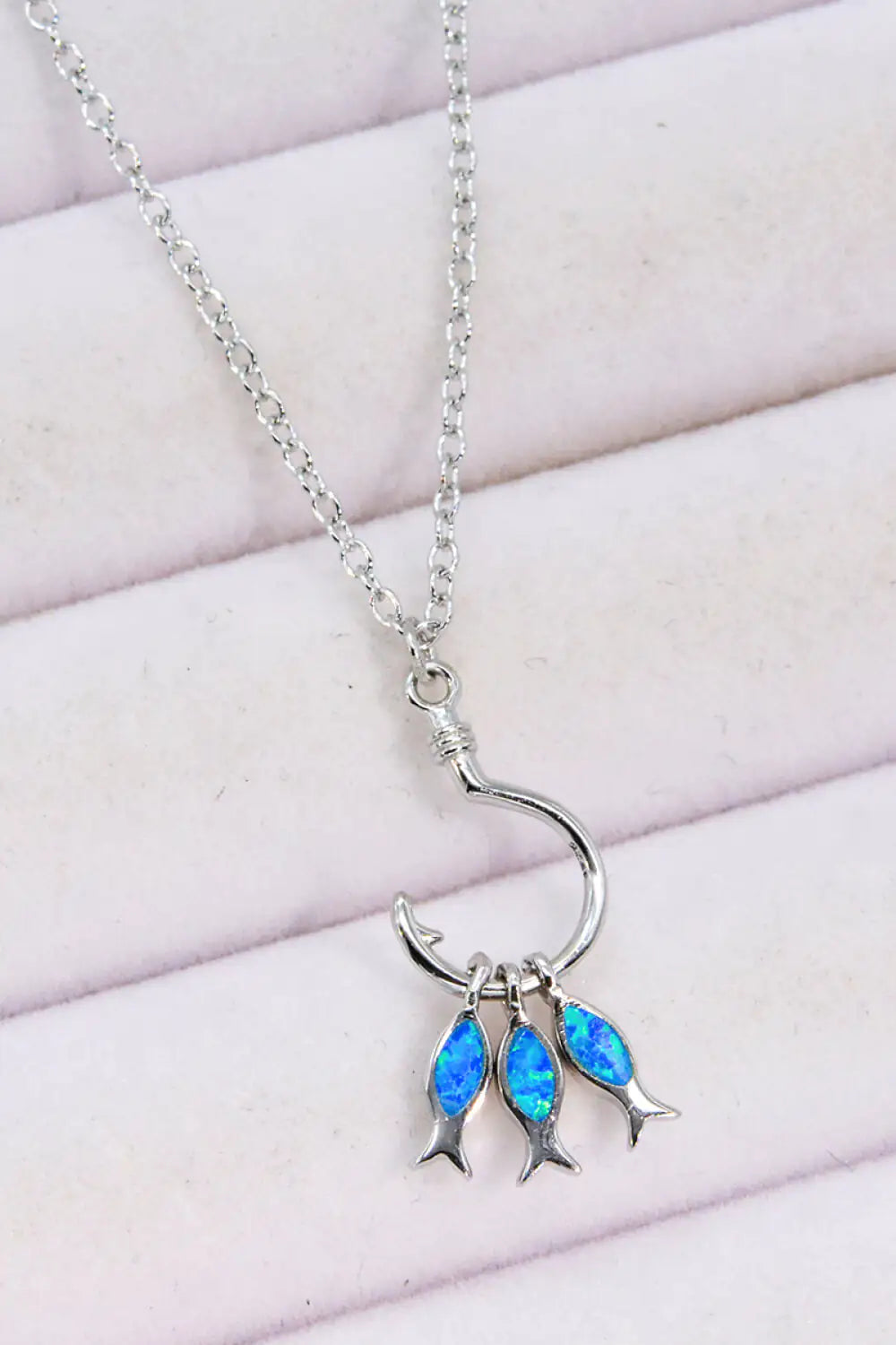 Opal Fish Necklace