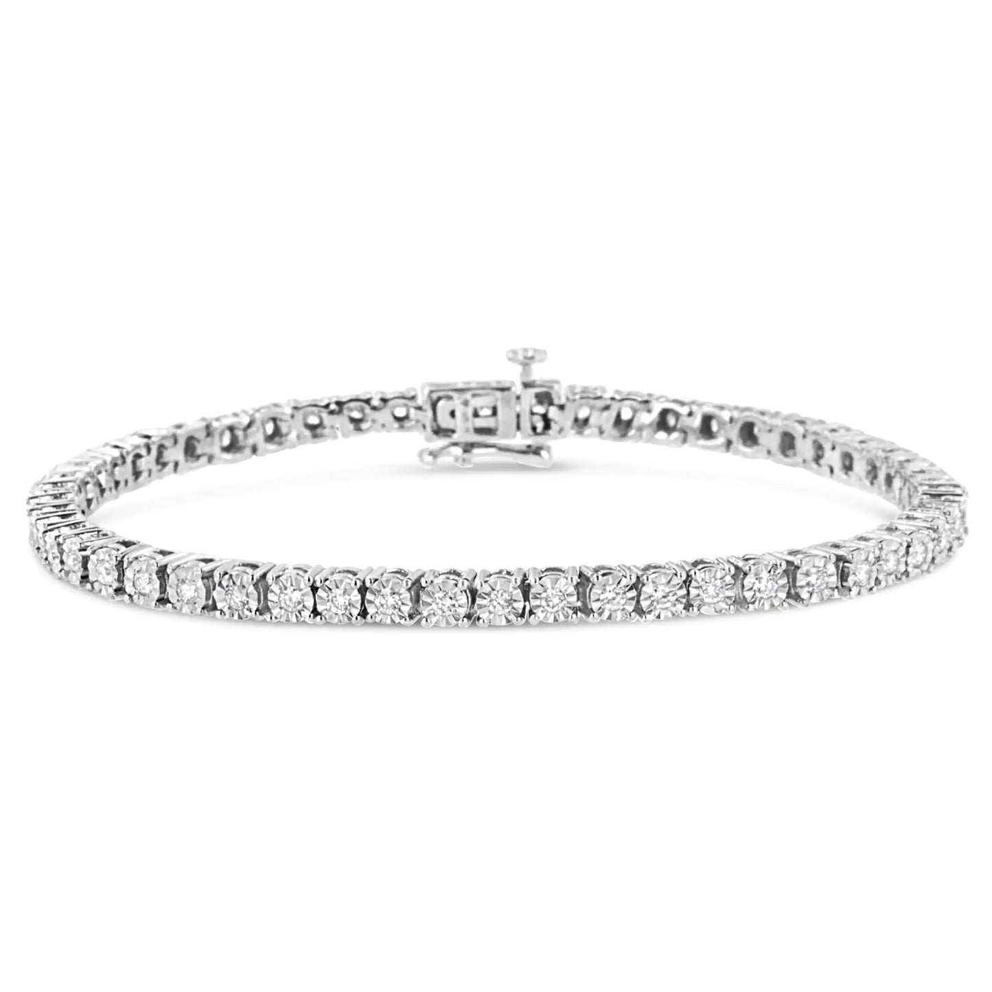 Illusion-Set Miracle Plate Tennis Bracelet