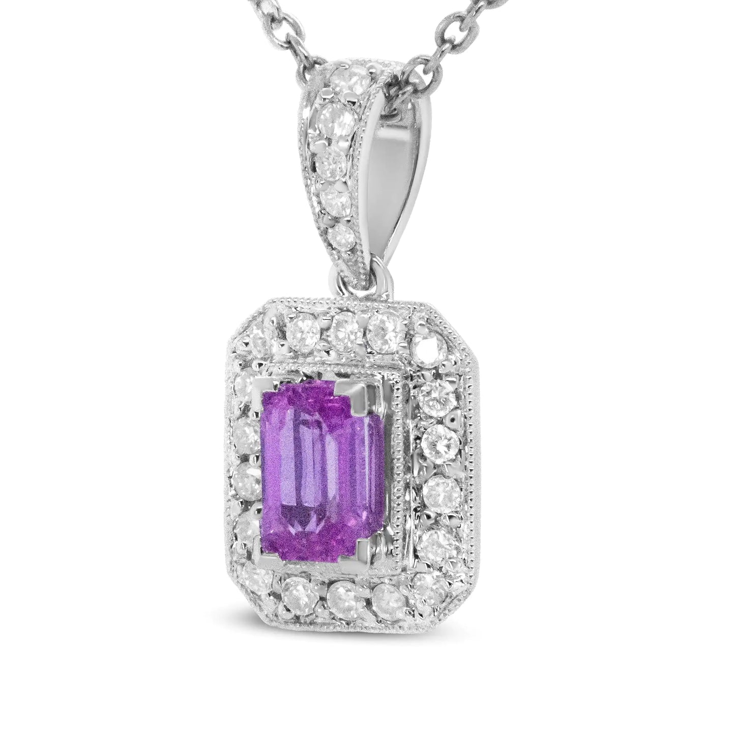 Pink Sapphire Necklace