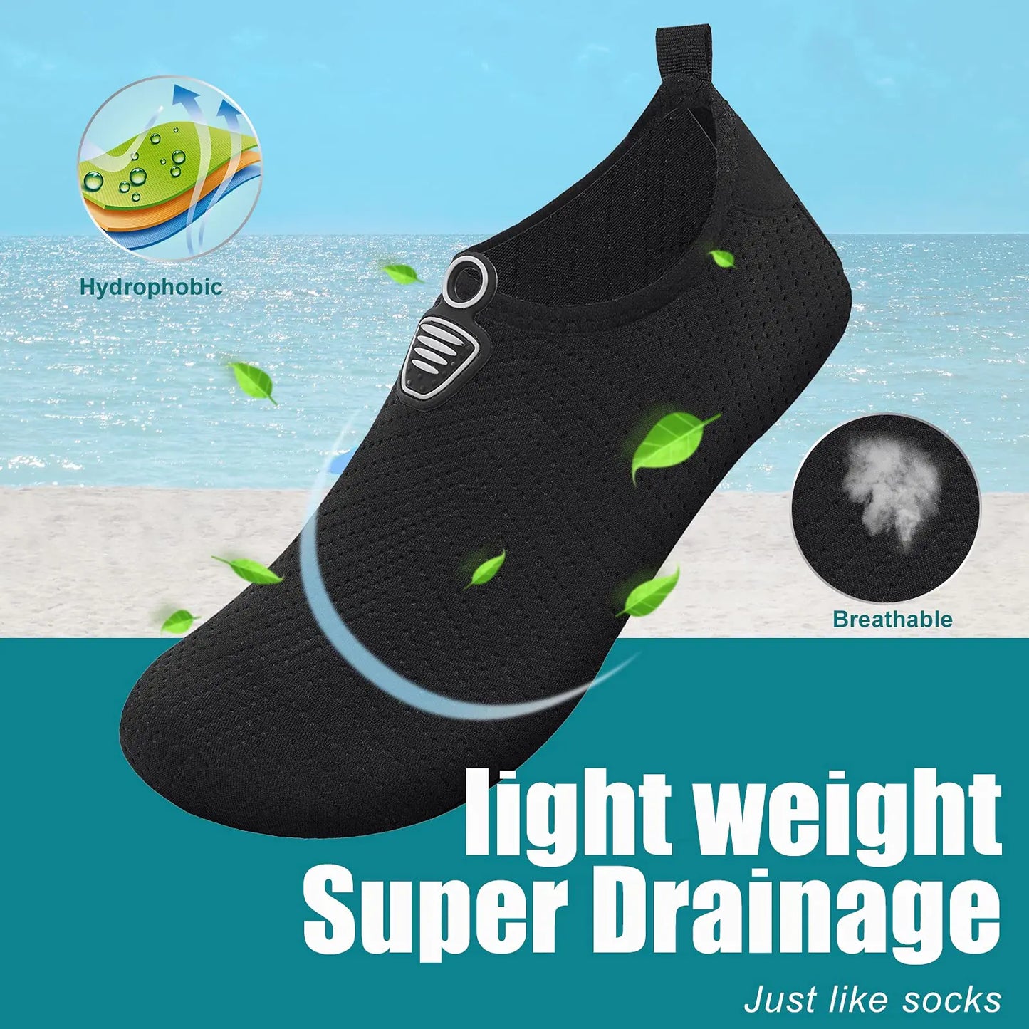 AquaFlex Quick-Dry Water Socks