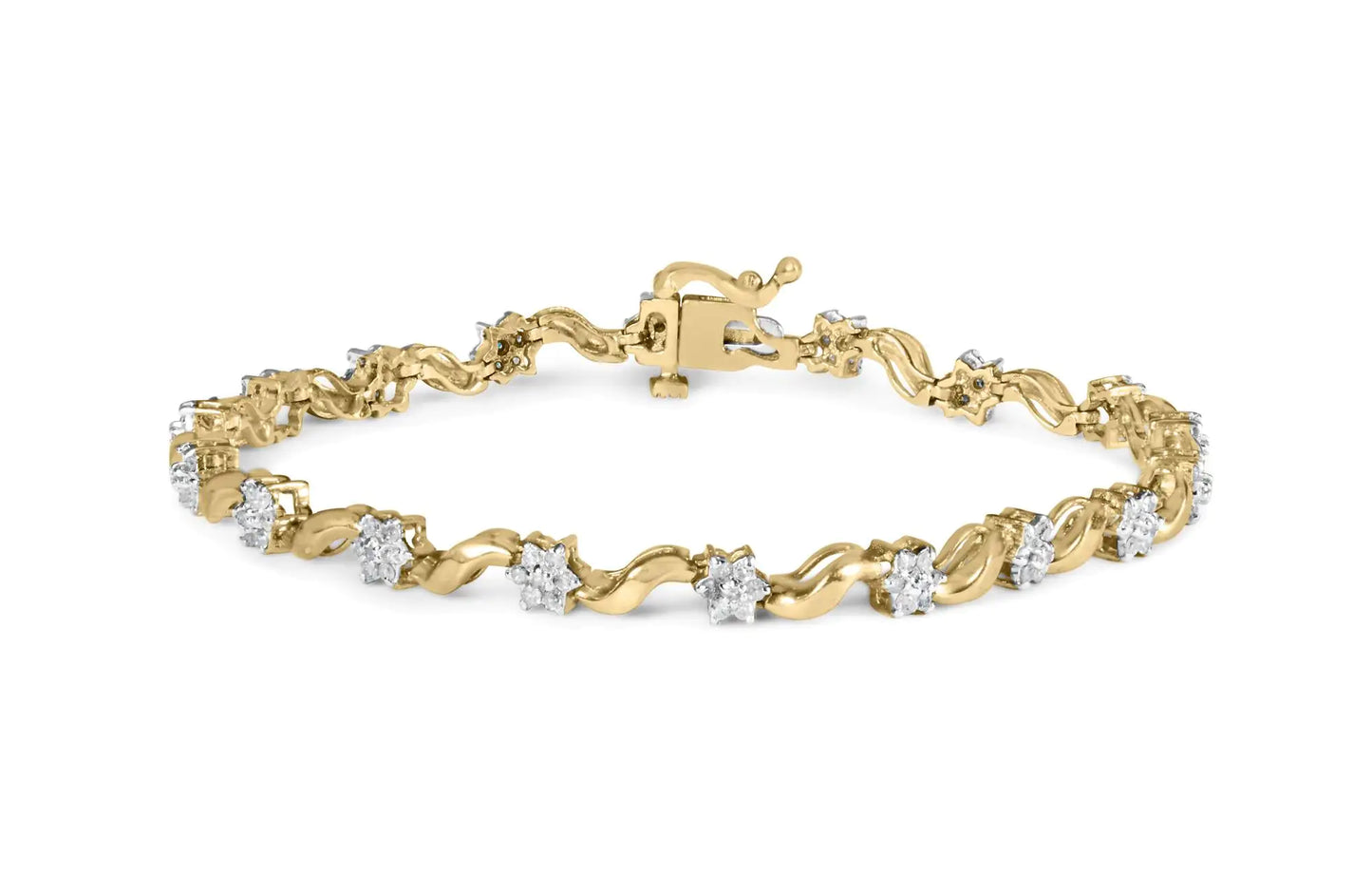 Diamond Floral Bracelet