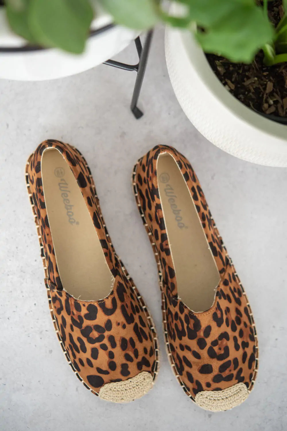 Leopard Espadrille Shoes