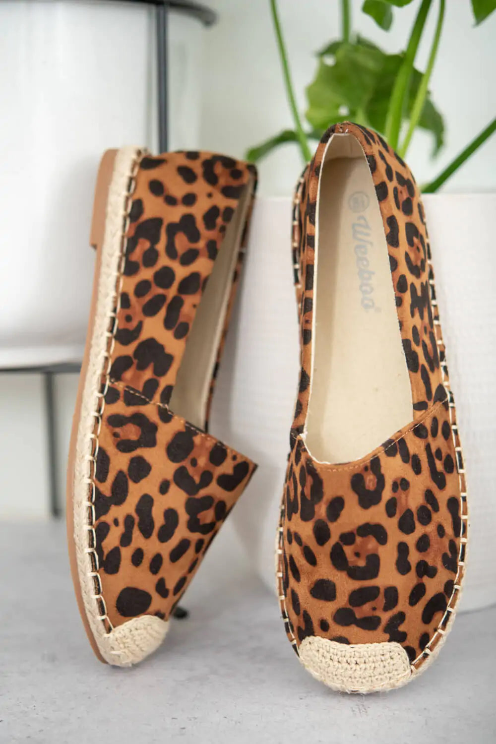 Leopard Espadrille Shoes