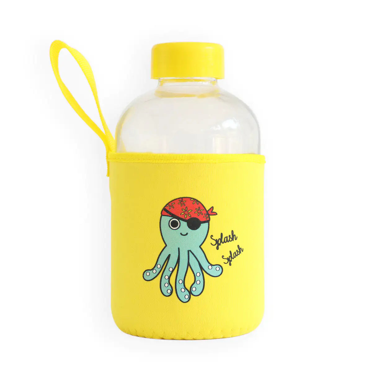 Sailor Octopus Kids Glass Water Bottles  20 oz, 600 ml